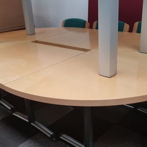 2.5m x 1.7m Oval Boardroom Table