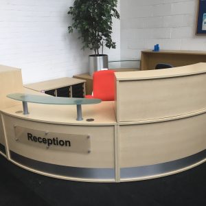3.6M Curved Reception Desk